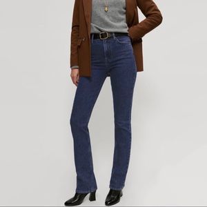 NWT Reformation Donna Bootcut w Amani Wash Jean 32" Inseam * 12" Rise Jeans 28